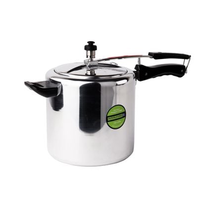 Royalford Aluminium Inner Lid Pressure Cooker, 7 L, RF10014 | Extra Gasket & Safety Valve | Durable Cooker with Comfortable Handles | Ideal for Steaming, Cooking