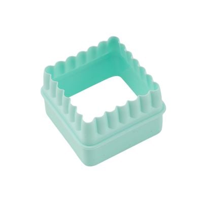 Royalford Double-Side Cookie Cutter | 9 x 9 x 4 cm | RF10966 | Square Cookie Cutter, Fondant Cutter| Plastic Cookie Cutter| Pink and Blue Cutter| Set of 4