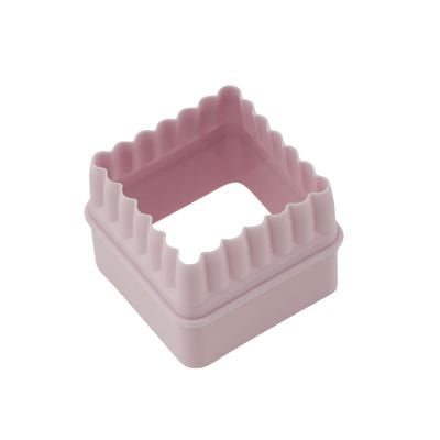 Royalford Double-Side Cookie Cutter | 9 x 9 x 4 cm | RF10966 | Square Cookie Cutter, Fondant Cutter| Plastic Cookie Cutter| Pink and Blue Cutter| Set of 4