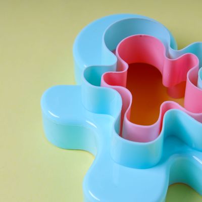 Royalford Double-Side Toy-Shaped Cookie Cutters | RF10972 | Polymer Cookie and Fondant Cutter| BPA-Free and Odor-Free Teddy Shaped Cutter| Pink and Blue| Pack of 2