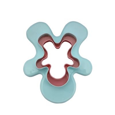 Royalford Double-Side Toy-Shaped Cookie Cutters | RF10972 | Polymer Cookie and Fondant Cutter| BPA-Free and Odor-Free Teddy Shaped Cutter| Pink and Blue| Pack of 2