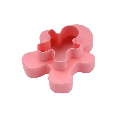 Royalford Double-Side Toy-Shaped Cookie Cutters | RF10972 | Polymer Cookie and Fondant Cutter| BPA-Free and Odor-Free Teddy Shaped Cutter| Pink and Blue| Pack of 2