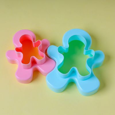 Royalford Double-Side Toy-Shaped Cookie Cutters | RF10972 | Polymer Cookie and Fondant Cutter| BPA-Free and Odor-Free Teddy Shaped Cutter| Pink and Blue| Pack of 2