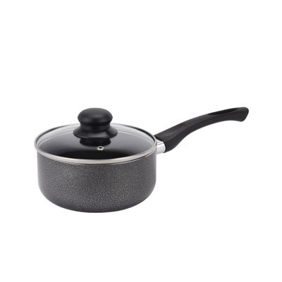 Royalford 9-Piece Non-Stick Cookware Set- RF11642| Aluminum Body With 3-Layer Construction, CD Bottom, Bakelite Handles And Glass Lid| Includes Casserole, Saucepan, Fry Pan, Bamboo Kitchen Tools| PTFE-Free And PFOA-Free| Black