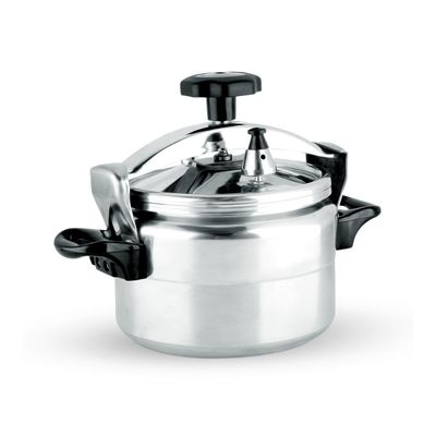 Royalford 18.0 L Aluminum Pressure Cooker- RF11980| Equipped with Multi-Safety Device and Unique Pressure Indicator| Durable Aluminum Alloy Construction with Firm Handles| Compatible with Gas, Ceramic and Halogen Cooktops| Silver 