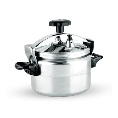 Royalford 20.0 L Aluminum Pressure Cooker- RF11981| Equipped with Multi-Safety Device and Unique Pressure Indicator| Durable Aluminum Alloy Construction with Firm Handles| Compatible with Gas, Ceramic and Halogen Cooktops| Silver, 5 Years Warranty