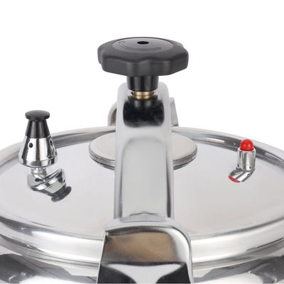 Royalford 20.0 L Aluminum Pressure Cooker- RF11981| Equipped with Multi-Safety Device and Unique Pressure Indicator| Durable Aluminum Alloy Construction with Firm Handles| Compatible with Gas, Ceramic and Halogen Cooktops| Silver, 5 Years Warranty