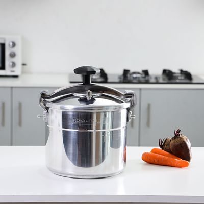  Cool Touch Handles & Safety Valves Aluminium Pressure Cooker RF358PC7 Royalford