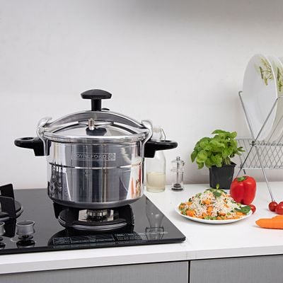 9LMulti-Safety Device with Cool Touch Handles Aluminium Pressure Cooker RF359PC9 Royalford 