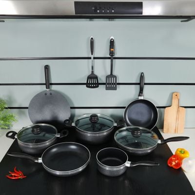 Non-Stick Cookware Set, 12 Pcs