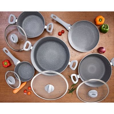 9Pcs Smart Aluminium Cookware Set Royalford RF9555