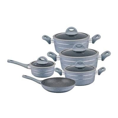 9Pcs Smart Aluminium Cookware Set Royalford RF9555