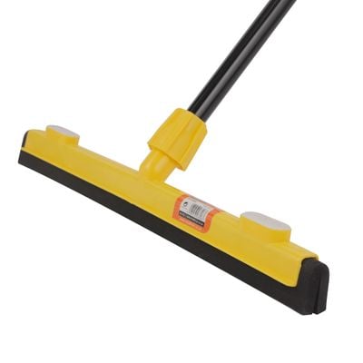 Royalford 45 CM Floor Wiper with Long Handle- RF12000| Compatible with All Floor Types, Tiles, Concrete, Etc.| Perfect for Cleaning and Wiping Room, Bathroom, Kitchen| Premium-Quality, Highly Durable, Light-Weight and Elegant Design| Yellow