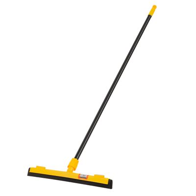 Royalford 45 CM Floor Wiper with Long Handle- RF12000| Compatible with All Floor Types, Tiles, Concrete, Etc.| Perfect for Cleaning and Wiping Room, Bathroom, Kitchen| Premium-Quality, Highly Durable, Light-Weight and Elegant Design| Yellow