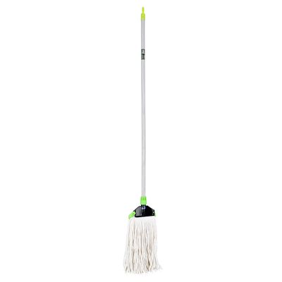 Royalford Microfiber Floor Mop | PVC Coated Wooden Handle | RF10102 | Super Absorbent 100% Microfiber Threads, For All Types Of Surfaces, Durable Design, Faster Dehydration, Highly Absorbent