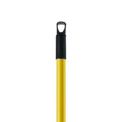 Royalford Floor Broom with a Long Handle- RF11184| Large and Wide Broom Head| Compatible with All Floor Types| Ideal for Sweeping and Cleaning Room, Bathroom, Kitchen| Premium-Quality, Highly Durable, Light-Weight and Elegant Design| Yellow and Black