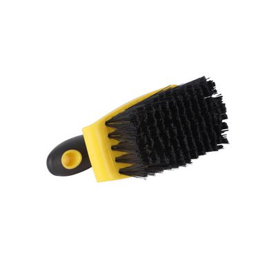 Royalford Floor Brush- RF11190| Scrubbing Brush with Handle| Multi-Purpose Scrub with Bristles for Cleaning Kitchen and Bathroom| Superior Quality Cleaning Brush| Abrasive and Superior Cleaning Power| Strong and Comfortable Grip| Cleaning Supplies| Yellow and black