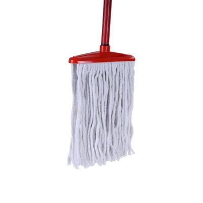 Royalford RF1507FW/S Cotton String Floor Mop with Stick 40Cm - Long & Durable Metal Handle | High-Quality Handle | Ideal for Cleaning all kind of Tile