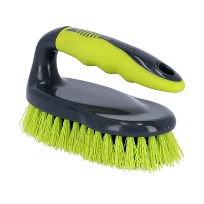 Royalford Floor/Dish Brush, with Gripped Handle, RF2356GR | Flexible Stiff Bristles | Heavy Duty Brush for Bathroom, Shower, Sink, Carpet, Floor