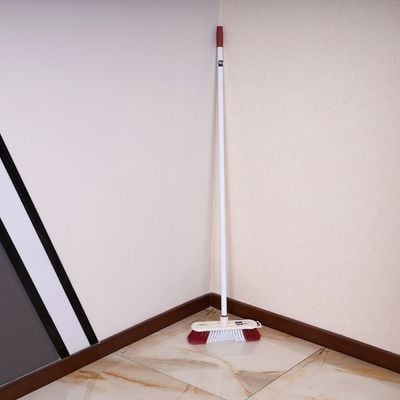 Indoor Sweeping Broom, Long Handle Deck Brush, RF2369-FB | Indoor/Outdoor Floor Scrub Brush with Stiff Bristles | Ideal for Cleaning Bathroom, Shower Wall, Patio, Garage