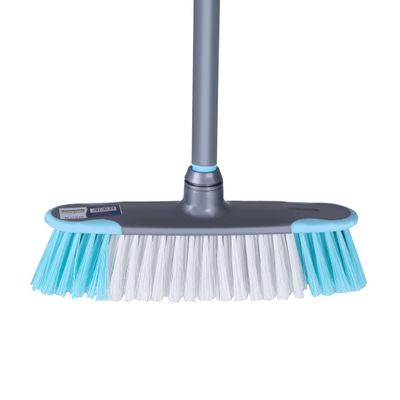 Long Floor Broom with Strong Iron Handle, RF2370-FB | Upright Long Handle Broom with Stiff Bristles - Multipurpose Cleaning Tool Perfect for Home or Office Use