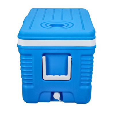 Royalford Insulated Ice Cooler Box, 50L Portable Cooler Box, RF10483 | 3 Layer PP-PU-HDPE | Premium Quality Polymer | Thermal Insulation Cooler Box