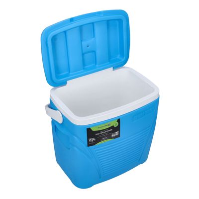 Royalford Insulated Ice Cooler Box, 28L Portable Ice Chest, RF10481 | 3 Layer PP-PU-HDPE | Premium Quality Polymer | Thermal Insulation | Camping Cooler Ice Box for BBQs, Outdoor Activities