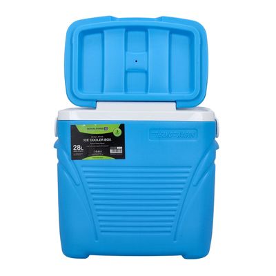 Royalford Insulated Ice Cooler Box, 28L Portable Ice Chest, RF10481 | 3 Layer PP-PU-HDPE | Premium Quality Polymer | Thermal Insulation | Camping Cooler Ice Box for BBQs, Outdoor Activities