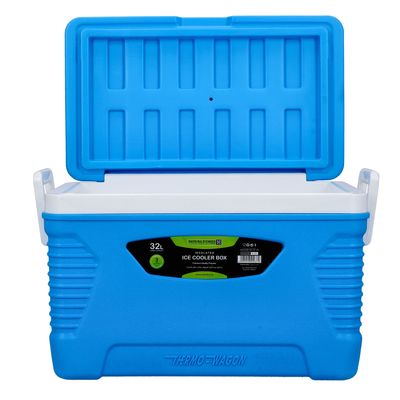 Royalford Insulated Ice Cooler Box, 32L Portable Ice Chest, RF10479 | 3 Layer PP-PU-HDPE | Premium Quality Polymer | Thermal Insulation | Camping Cooler Ice Box for BBQs, Outdoor Activities