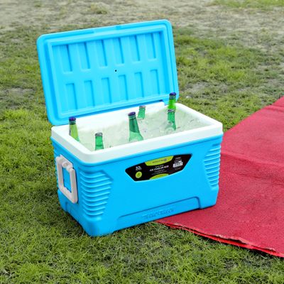 Royalford Insulated Ice Cooler Box, 32L Portable Ice Chest, RF10479 | 3 Layer PP-PU-HDPE | Premium Quality Polymer | Thermal Insulation | Camping Cooler Ice Box for BBQs, Outdoor Activities