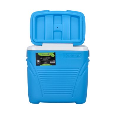 Royalford Insulated Ice Cooler Box, 20L Portable Ice Chest, RF10476 | 3 Layer PP-PU-HDPE | Premium Quality Polymer | Thermal Insulation | Camping Cooler Ice Box for BBQs, Outdoor Activities