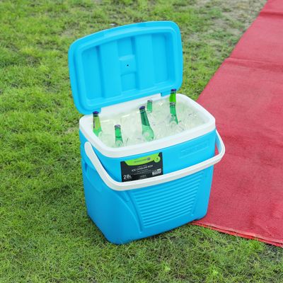 Royalford Insulated Ice Cooler Box, 20L Portable Ice Chest, RF10476 | 3 Layer PP-PU-HDPE | Premium Quality Polymer | Thermal Insulation | Camping Cooler Ice Box for BBQs, Outdoor Activities