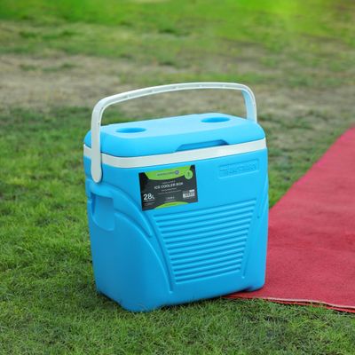 Royalford Insulated Ice Cooler Box, 20L Portable Ice Chest, RF10476 | 3 Layer PP-PU-HDPE | Premium Quality Polymer | Thermal Insulation | Camping Cooler Ice Box for BBQs, Outdoor Activities