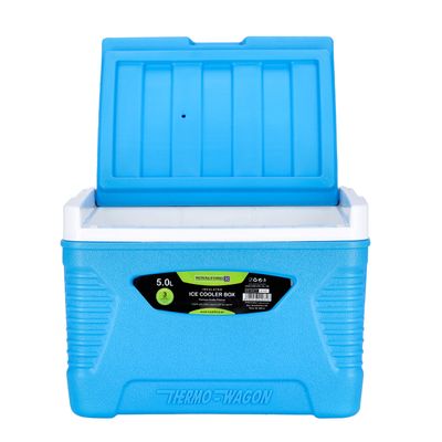 Royalford Insulated Ice Cooler Box, 5L Portable Ice Chest | RF10477 | 3 Layer PP-PU-HDPE | Premium Quality Polymer | Thermal Insulation | Camping Cooler Ice Box for BBQs, Outdoor Activities