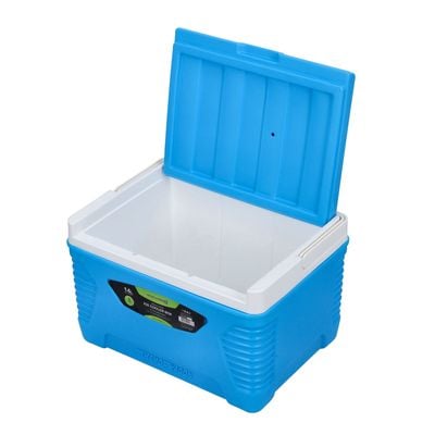 Royalford Insulated Ice Cooler Box, 14L Portable Ice Chest, RF10478 | 3 Layer PP-PU-HDPE | Premium Quality Polymer | Thermal Insulation | Camping Cooler Ice Box for BBQs, Outdoor Activities