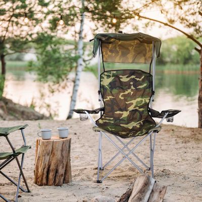 Royalford Camping Chair, Lightweight Campsite Portable Chair, RF10345 | Perfect for Camping, Festivals, Garden, Caravan Trips, Fishing, Beach and BBQs