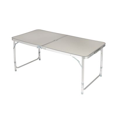 Royalford Camping Table and Chairs- RF11676| Lightweight, Portable and Foldable, Folds Flat for Storage| Iron Tube with Washable Cloth, Aluminum with Fireboard Table, Perfect for Indoor and Outdoor Entertainment| Silver