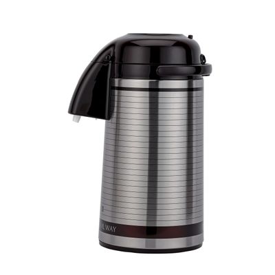 Royalford Airpot Flask, 3L, Double Wall Vacuum Insulation| RF10501 | Asbestos-Free Glass Inner | 360 Rotating Base; Splash-Proof Nozzle | Portable And Leak-Resistant | Keep Drinks Hot Or Cold for Hours