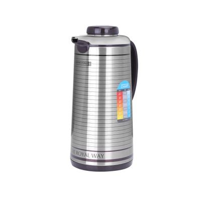 Royalford RF5291 1.9L Vacuum Flask - Portable Heat Insulated Thermos for Keeping Hot/Cold Long Hours, Multi-Walled for Coffee, Hot Water, Tea, Perfect Pouring Spot | Ideal for Occasion, Commercial & Outings