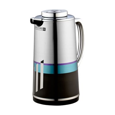 Royalford RF7949 1.9L Silver Vacuum Flask -  Stainless Steel Keeping Hot/Cold Long Hour Heat/Cold Retention, Multi-Walled, Hot Water, Tea, Beverage | Ideal for Social Occasion & Outings