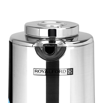 Royalford RF7948 1.6L Silver Vacuum Flask -  Stainless Steel Keeping Hot/Cold Long Hour Heat/Cold Retention, Multi-Walled, Hot Water, Tea, Beverage | Ideal for Social Occasion & Outings | 1 Year Warranty