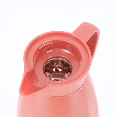 Royalford Hala 1 L Vacuum Flask- RF11230| Glass Vacuum Flask with Pink Glass Inner| Keeps Your Drinks Hot or Cold, Asbestos-Free and Hygienic| Leak-Proof and Portable Design| Suitable for Indoor and Outdoor Use| Blue