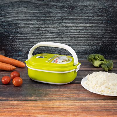 Royalford RF7012 1050ML Lunch Box - Leak Proof & Airtight Lid Rectangular Food Storage Container - High Quality Stainless Steel Inner, Durable, Non-Toxic - Dishwasher, Freezer & Microwave Safe