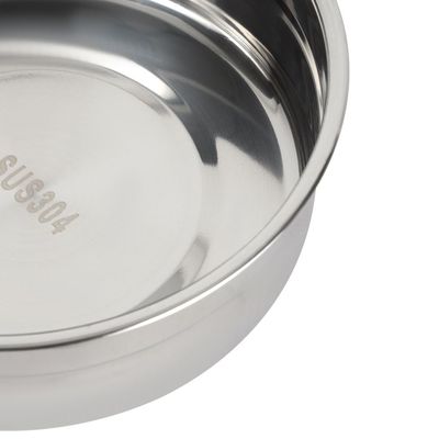 Royalford 1000 ml Stainless Steel Lunch Box- RF12627/ Round Tiffin with Polymer Lid, with Steam Release Vent/ Food-Grade, BPA-Free, Airtight and Leakproof Containers for Kids and Adults, to Keep Foods Fresh/ Compact and Portable Design/ Silver