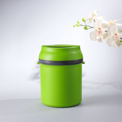 Royalford 800 ML Wonder Meal Lunch Box With 3 Containers- RF11693| Round Boxes With Stainless Steel Inner And Super PU Insulation| Premium-Quality, 100% Food-Grade, BPA-Free, Airtight Container To Keep Food Fresh| Built-In Rubber Ring, High Heat Retaining Capacity| Compact, Portable Design| Green