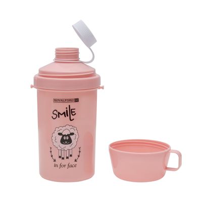 Royalford Lunch Box and Water Bottle with Cutlery- RF11135|750ML Lunch Box and 450ML Water Bottle| Plastic Tiffin and Bottle Set with Attached Lid for Kids| Suitable for Schools| Leak-Proof, High Heat-Retaining Efficiency| Easy to Carry| Freezer and Dishwasher Safe| Non-Toxic, Tasteless and Durable