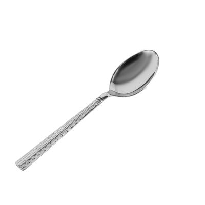 Royalford Stainless Steel Cutlery Set- RF11984| 16 Piece Cutlery Set, Includes 4 Teaspoons, 4 Dinner spoons, 4 Dinner Forks, 4 Dinner Knives| Stylish and Light-Weight, 100% Food-Grade| Stylish Hammered Finish, Suitable for Dining Table, Home and Restaurant| Kitchen Accessories| Silver