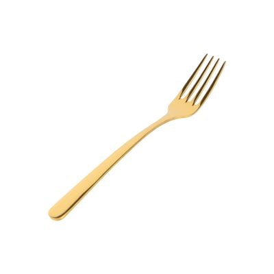 Royalford S S Prima Cutlery Set- RF12464/ 24 Pieces Spoons Set, Includes 6 Table Knives, 6 Forks, 6 Tablespoons, 6 Teaspoons/ Stylish and Light-Weight, 100% Food-Grade/ Stylish Handle, Suitable for Dining Table, Home and Restaurant, Kitchen Accessories, Dishwasher Safe/ Gold