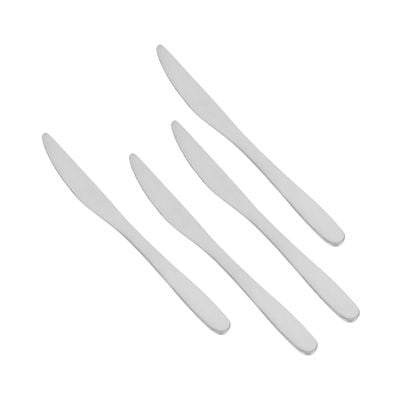 Royalford S S Supreme Cutlery Set- RF12443/ 16 Pieces Spoons Set, Includes 4 Table Knives, 4 Forks, 4 Tablespoons, 4 Teaspoons/ Stylish and Light-Weight, 100% Food-Grade/ Stylish Handle, Suitable for Dining Table, Home and Restaurant, Kitchen Accessories, Dishwasher Safe/ Silver