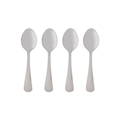 Royalford S S Supreme Cutlery Set- RF12444/ 16 Pieces Spoons Set, Includes 4 Table Knives, 4 Forks, 4 Tablespoons, 4 Teaspoons/ Stylish and Light-Weight, 100% Food-Grade/ Stylish Handle, Suitable for Dining Table, Home and Restaurant, Kitchen Accessories, Dishwasher Safe/ Silver